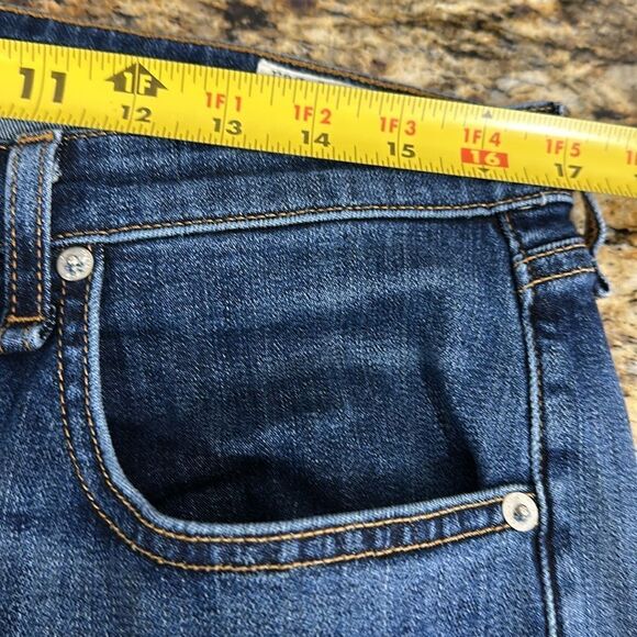 Rag & Bone Mid Rise Slim Fit Raw Hem Whiskered Ankle Jeans Size 30 - Picture 6 of 8
